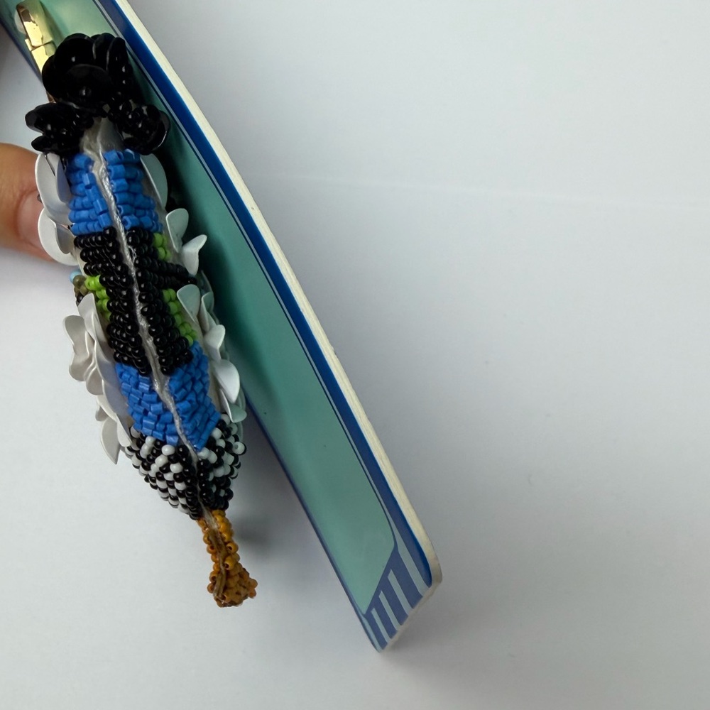 NWT ⚜️💙⚜️ Haute Hippie Beautiful Rooster Bag Charm Keychain - Picture 12 of 14